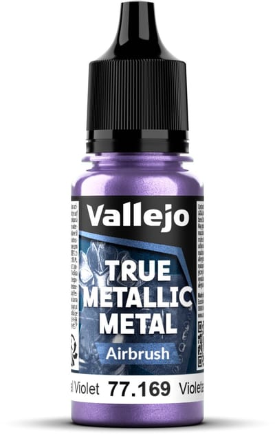 Vallejo Hobbyverf Acrylverf - 77169 True Metallic Metal - Airbrush - Hemels Violet - Acryl - Verf flesje - 1x 18 ml