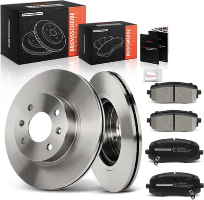 Frankberg 2x remschijven 4x remblokken vooras voor Hyundai