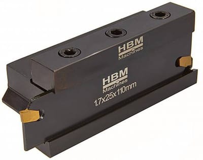 16 mm afsteekhouder met 2mm HM wisselplaat