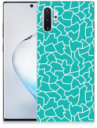Samsung Galaxy Note 10 Plus Hoesje maken Cracks Blue