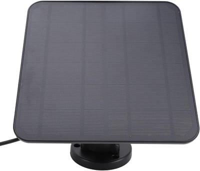 Zonnepaneel Oplader - Zonneoplader Camera - Continue Stroom - 360 Graden Draaibaar - 5 Watt - Zwart