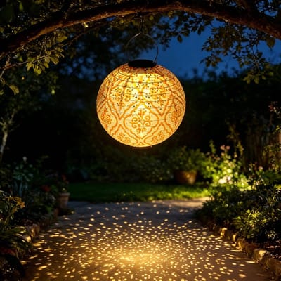 Thijox - Solar Lampionnen Buiten Weerbestendig 30 cm - 2 Stuks LED Zonne-lantaarn Marokkaanse Hanglantaarn voor Tuin, Balkon Decoratie, Tuinfeest, Bui