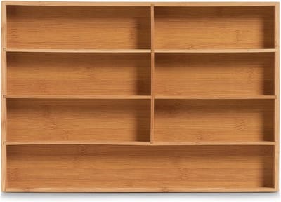 Bestekbak bamboe Zeller 25349 - 44 x 306 x 43 cm - natuur Cutlery Organizer