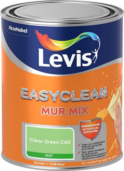 Levis - Easyclean Mur Mat Mix - Clear Green C40 - Mengverf - 1 L