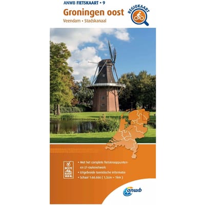 Fietskaart Groningen Oost 1:66.666 - Anwb Fietskaart - ANWB
