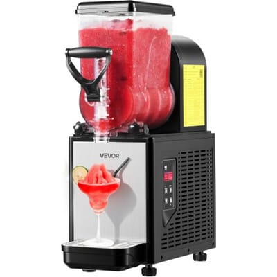 VEVOR 6L Slushmachine, commerciële ijsmachine met zelfreinigende functie, margaritamachine voor restaurants, bars en feesten, geschikt voor slushies, margarita's en milkshakes.