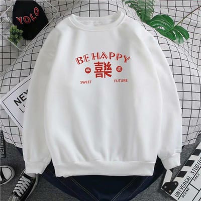 Pull à Manches Longues Homme Col Rond Automne et Hiver Nouveau Mode Rétro Marque Haut Lourd Décontracté Ample Polyvalent Manteau XXXL white