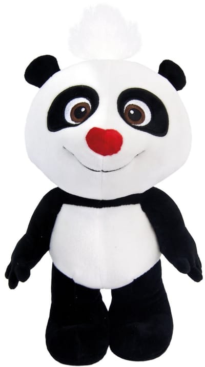 Bino Knuffelpanda Junior 25 Cm Pluche Zwart/wit