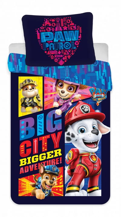Paw Patrol Dekbedovertrek - 100 x 135 cm - Katoen - Dubbelzijdig