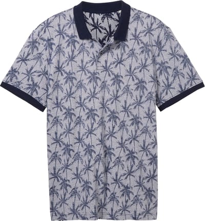 Tom Tailor Poloshirt Polo Met Print 1042112xx12 35573 Mannen Maat - S