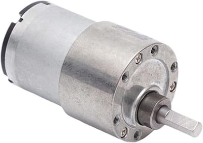 Transmissiemotor - DC motor - Projecten bouwen - Hoge snelheid - 37 mm - Zilverkleurig