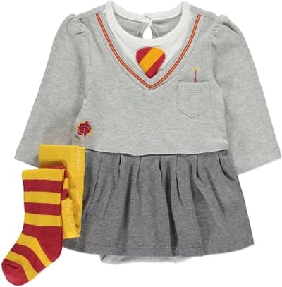 Harry Potter - Baby Meisjes Outfit - Romperjurk & Maillot - Maat 12/18 mnd - 80/86