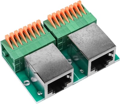 Ethernet Connector Adapter - RJ45 Breakout - Netwerk Uitbreiden - Soldeerloos Ontwerp - 2 stuks - N.v.t.