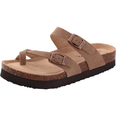 Pallene Fashion Dames Kurken Pantoffels Kurken Flats Sandalen Klassieke Zomer Strand Schoenen Outdoor Klompen Sandalen met Verstelbare Gesp 39 brown