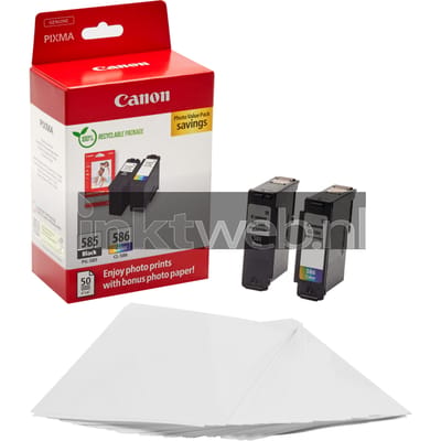 Canon PG-585/CL-586 PVP inktcartridge 2 stuk(s) Origineel Zwart, Cyaan, Magenta, Geel