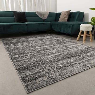 Grijs Tapijt Laagpolig Vloerkleed Koho Modern Belgian - 190x270cm- Modern - Woonkamer - Salon - Slaapkamer - Eetkamer