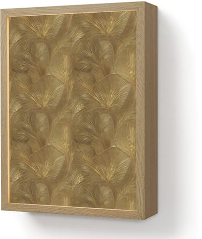 Wandlamp 30x40 cm - Oplaadbaar - Organisch - Lijnen - Goud - Wandlampen binnen woonkamer - Slaapkamer lamp - Decoratieve nachtlamp - Vloerlamp draadloos