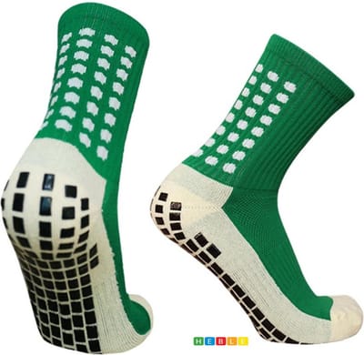 *** Gripsokken Wandelen/Voetbal/Tennis/Hardlopen/Handbal/Sporten/Fitness - Groen - Anti Blaren - Compressie - Prestatieverhogend - van Heble® ***