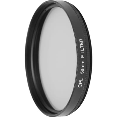 Junestar CPL Lensfilter DSLR Camera Polariserend Filter voor CanonNikonSonyOlympusFuji55mm 58MM white