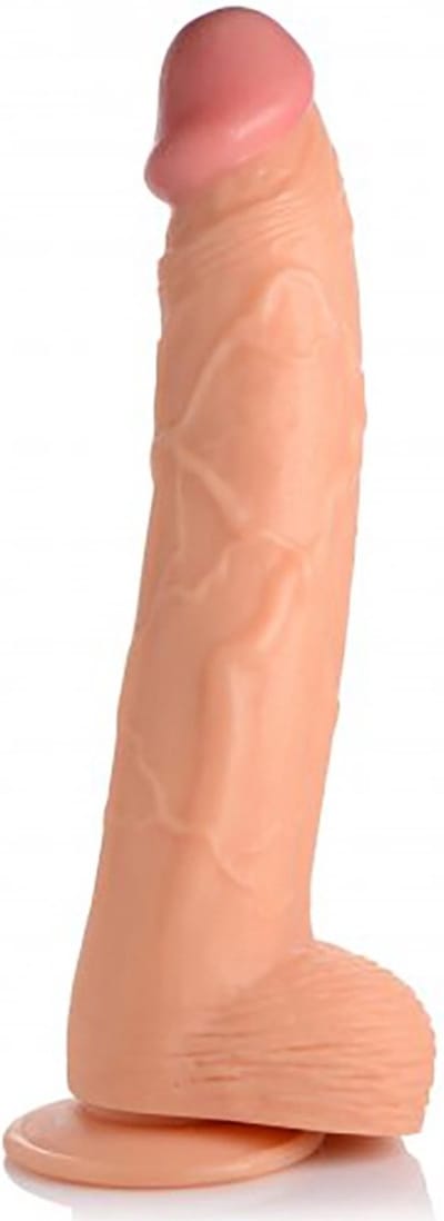 XR Brands Hung Harry - Dildo met Ballen - 30 cm vanilla / ivory