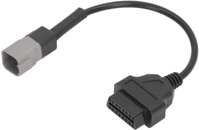 Allecto - 6-pins Converter Adapterkabel - OBD2 Diagnosetool - 6-polige naar 16-polige aansluiting - Hoogwaardige diagnosekabel ...
