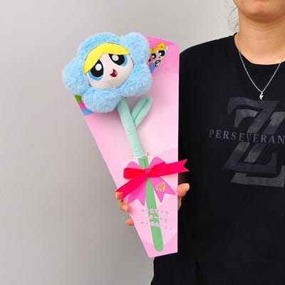 Kawaii The Powerpuff And Girls Serie Pluche Speelgoed Schattig Cartoon Figuur Creativiteit Kunstbloemen Knuffel Verjaardagscadeau 33cm