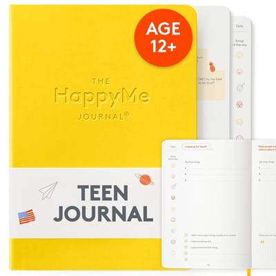 Tiener Dagboek - Wellness Journal - Zelfontdekking Stimuleren - Begeleide Oefeningen - A5 Formaat - Blauw