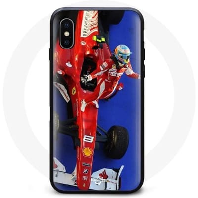Coque - Formula 1 - Iphone XS Max - Rouge - Design Fernando Alonso - Souple rouge