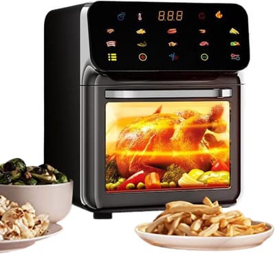 Tafeloven Airfryer - Combinatie machine - Maaltijden bereiden - 3D Luchtcirculatie - 15 Liter - Zwart