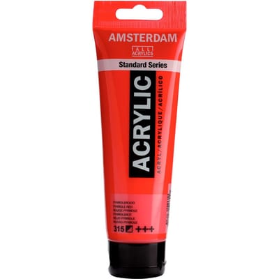 Acrylverf - ROYAL TALENS - AMSTERDAM - Pyrrole Rood Koningsblauw - 120 ml - Sneldrogend rood
