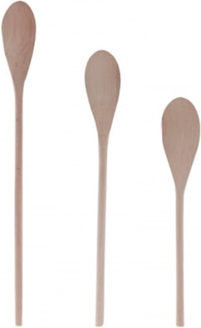 Cosy & Trendy Houten pollepels set - 3x stuks - esdoorn hout