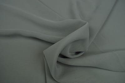 50 meter chiffon stof - Zilvergrijs - Voile - Vitrage - 150cm breed