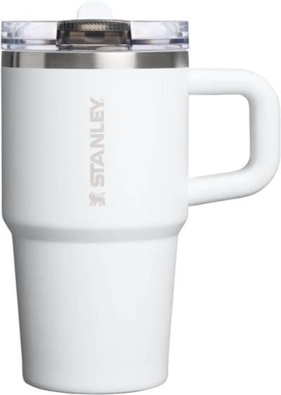 STANLEY Quencher ProTour Flip Straw Tumbler 20oz (Frost) - Lekvrije Drinkbeker met Rietje & Handvat – RVS Geïsoleerd – BPA-vrij – Cupholder Geschikt