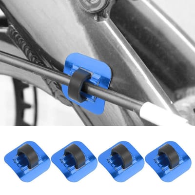 CANSUCC 4 Stuks Fietsremkabel Buisgeleider Versnellingskabel Adapter Fietsframe C-gesp