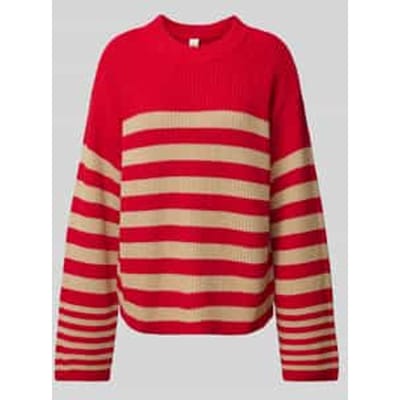 Gebreide pullover met ronde hals, model 'YASRIGA'