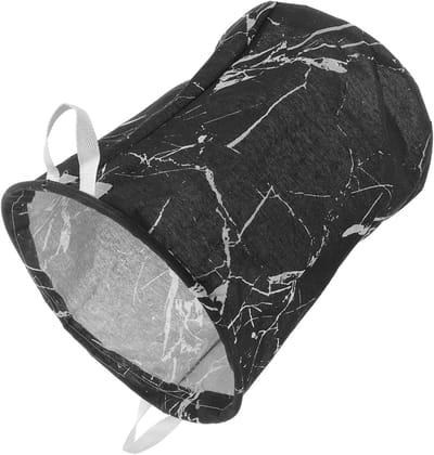 Grote Opbergmand - Wasmand Vouwbaar - Opbergen Diversen - Waterdicht Materiaal - 43X37.5cm - Zwart