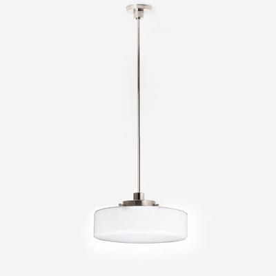 Hanglamp Low Cilinder Ø 30 20's Matnikkel - Art Deco Trade