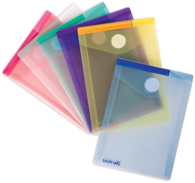 Tarifold documentenmap Collection Color voor ft A6 staand (11 | 4 x 15 | 8 cm) | pak van 6 stuks | geassorteerd