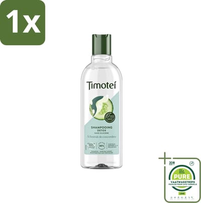 1 x Timotei - Shampoo - Detox - Komkommerextract - 300ml - Timotei Shampoo - Detox Shampoo - Shampoo Voor Vet Haar - Shampoo Voor Fijn Haar - Natuurlijke Shampoo