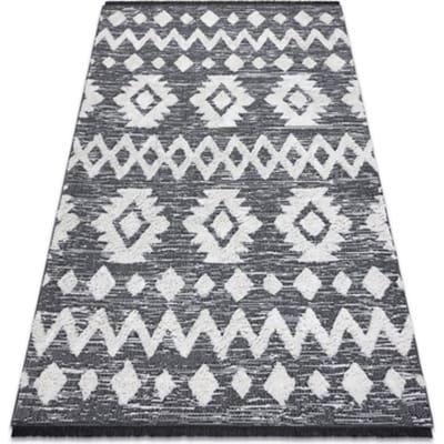 Kleden Rugsx Tapijt MOROC Zigzag 22319 Ecologisch , EKO 155x220 cm