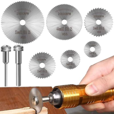 Snijschijven voor roterende tools - HSS zaagbladen set voor hout, kunststof en metaal