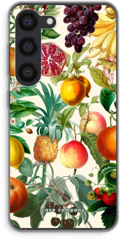 Case Company® - Hoesje geschikt voor Samsung Galaxy S23 hoesje - Classic Flora - Soft Cover Telefoonhoesje - Bescherming aan alle Kanten en Schermrand
