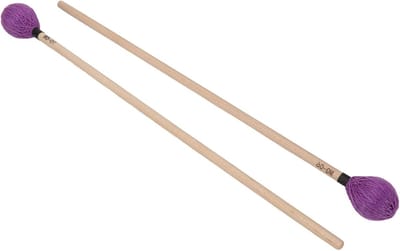 Marimba Mallets voor Percussie, Drum Stokken met Maple Handvat en Garenskop voor Muziekspel (Paars)