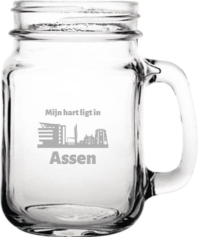 Gegraveerde Drinkglas 45cl Assen