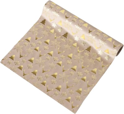 Tafelloper van polyester met een feestelijk motief NAINA, 152 x 35 cm