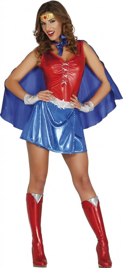 Fiestas Guirca - Jurk Power Women M (38-40) - Carnavalskleding - Carnaval - carnavalskleding 2027 - Carnaval kostuum