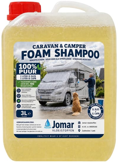 Puur - Foam - camperreiniging - caravanreiniger - kunststofcleaner - foamcleaner - caravanwash - camperwash - onverdund - concentraat - pure