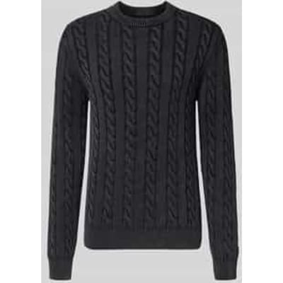 Gebreide pullover met ribboorden