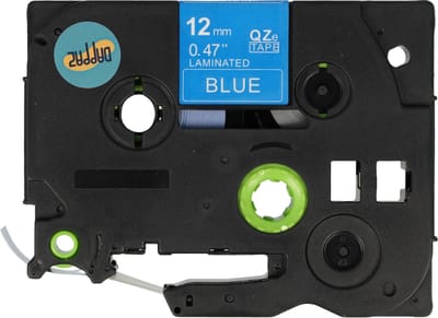 Dappaz - Compatible Brother Labeltape Tze-531 / Qze-531 - Zwart op Blauw - 12mm x 8m - Geschikt voor Brother P-touch - 1 stuks