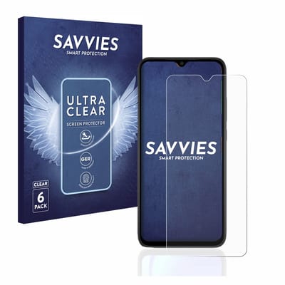 Savvies - Screenprotector voor Xiaomi Redmi 9C NFC - Folie Beschermfolie transparant 6 Stuks